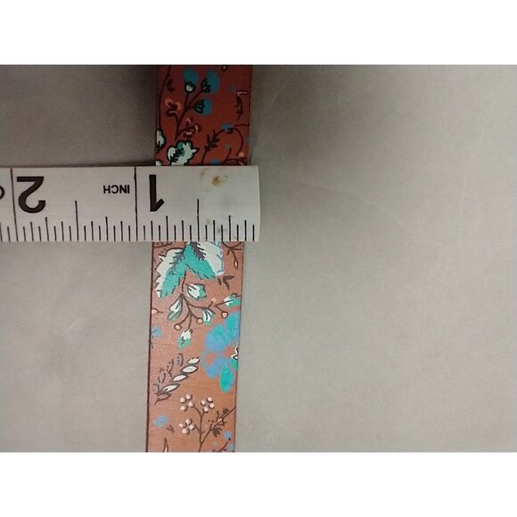 GAP Leather Floral Belt Skinny Brown Size XS womens - Picture 7 of 7